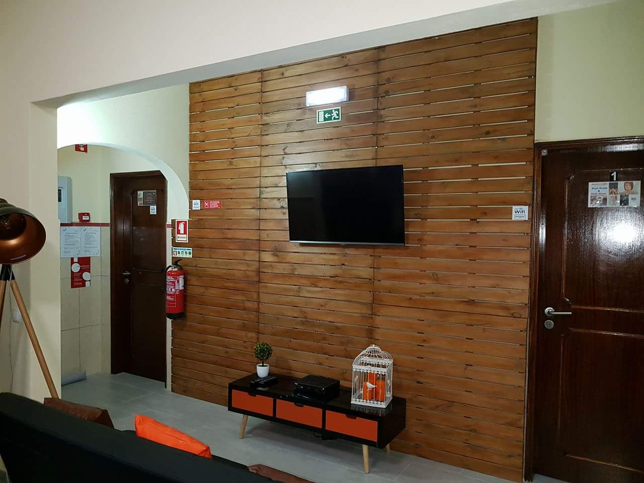 almancil hostel entrance area